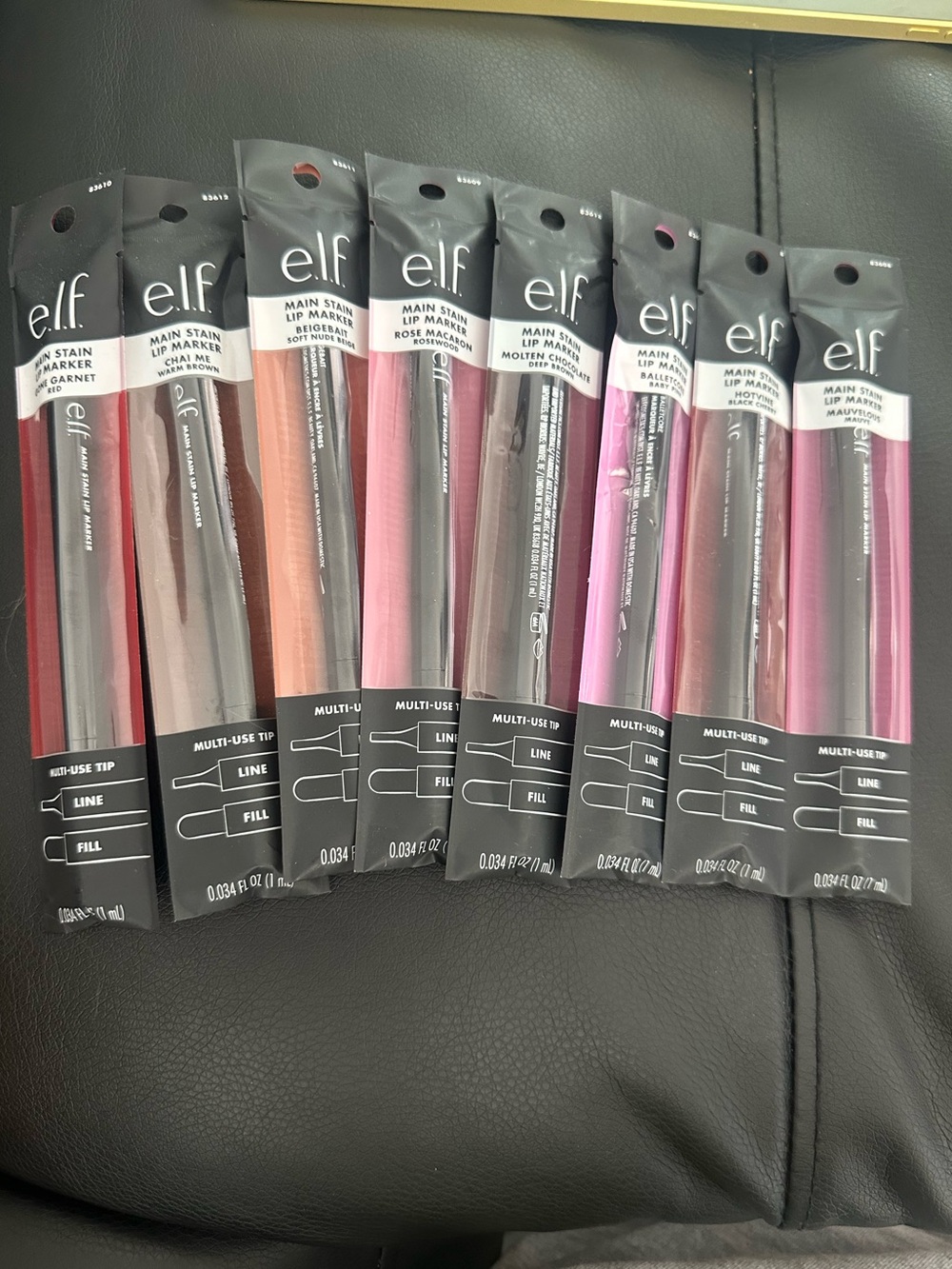 NWT e.l.f. Main Stain Lip Marker 8 Shade Lot Set NEW